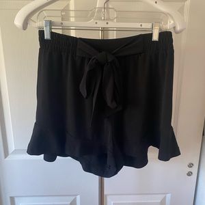 Express flowy black cloth shorts